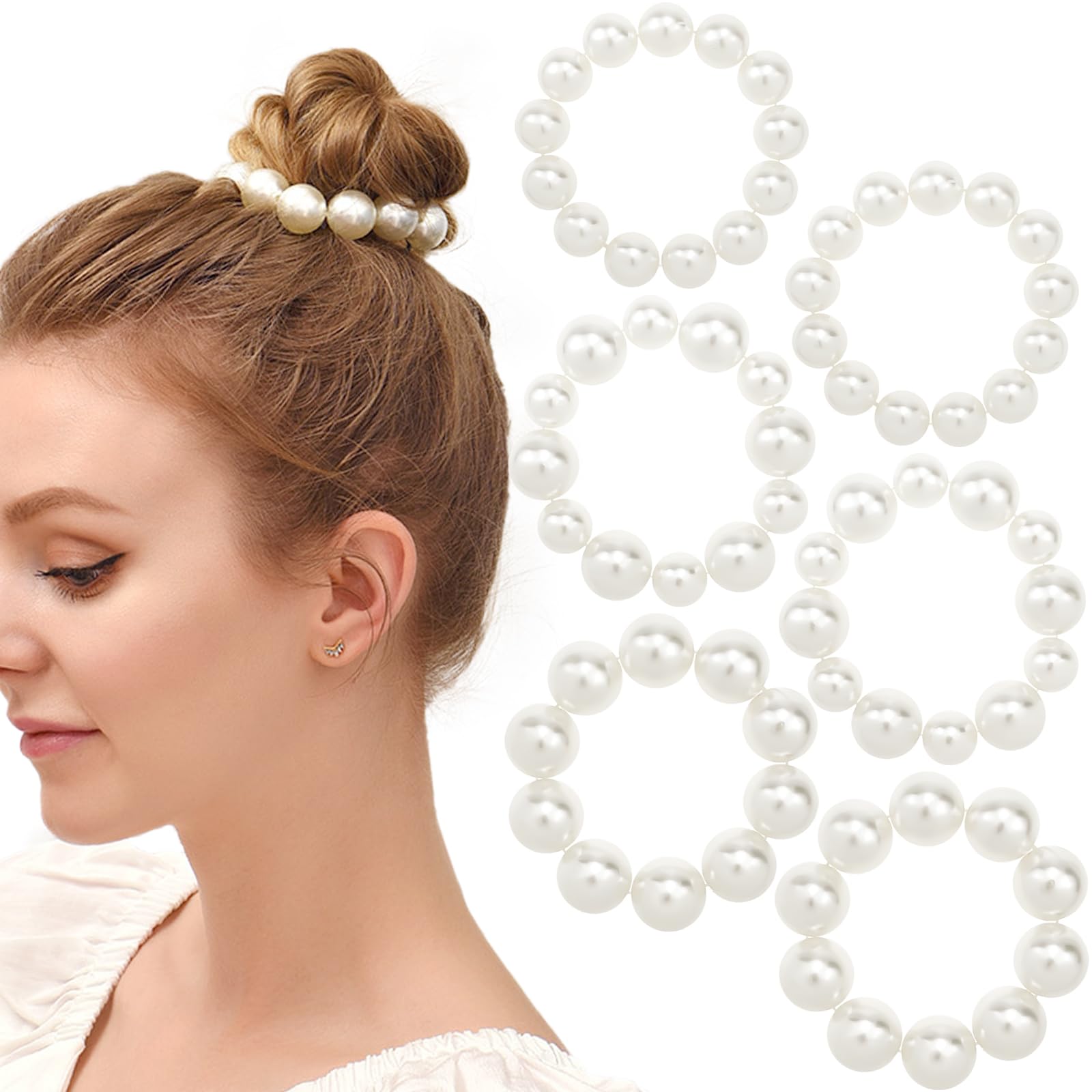 ヘアアクセサリー tanakadaisuke White pearl hair band White pearl