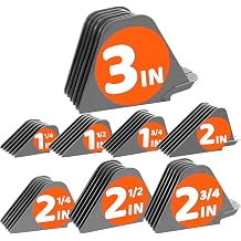 Mega Trimmer Guard - Extra Long 3" Guide Comb Set 3", 2.75", 2.25", 2.25", 1.75", 1.75", 1.25" - Fits Most Wahl Full Size Clippers