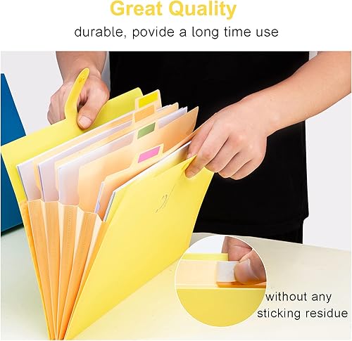 Vista 59 de Forvencer Organizador de archivos de acordeón, tamaño carta, carpeta de archivos expandible de 7 bolsillos, bonita carpeta de archivos con Púrpura