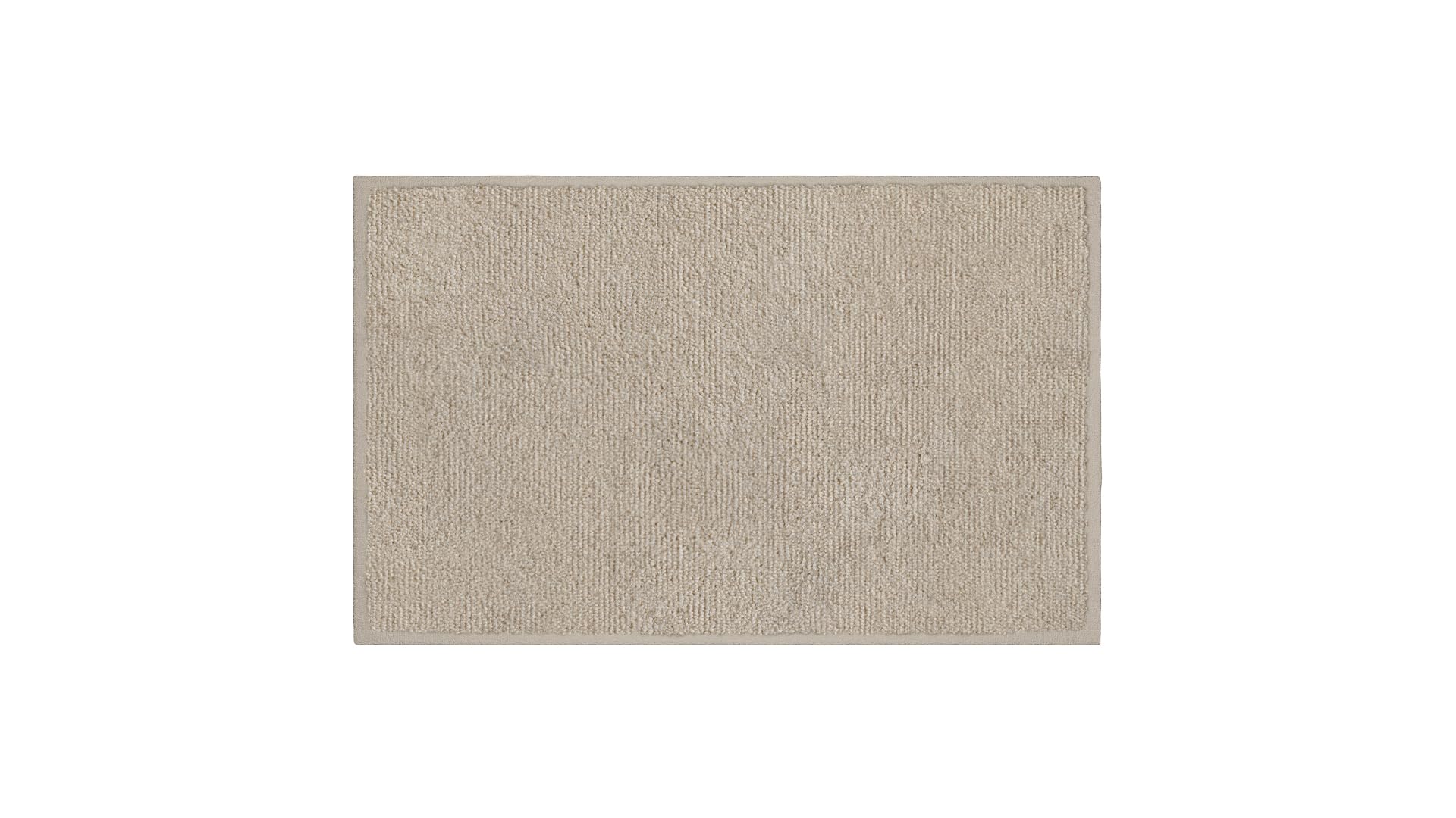 Alfombra de baño, Polyester, Beige, 50x80 cm