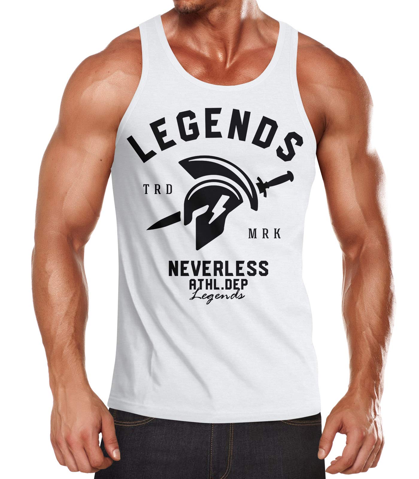 Neverless Cooles Herren Muscle Shirt Gladiator Sparta Gym Athletics Fitness Muskelshirt