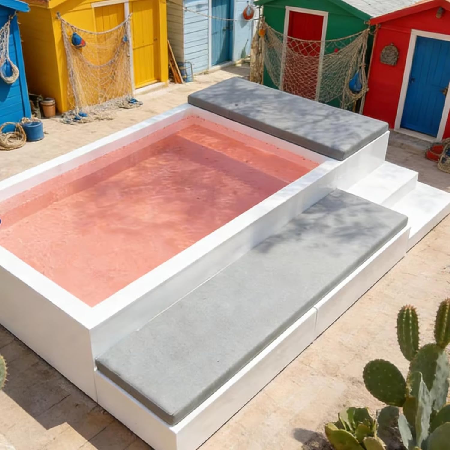 Large Underground Swimming Pool Acrylic Outdoor Pool Outdoor Above Ground Pool for Backyard Garden for patios and Outdoor Summer Activities