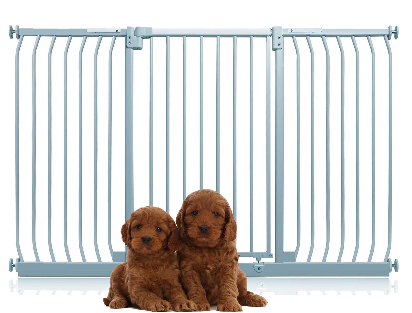 Bettacare Grey Extra Tall Elite Dog Gate, 161Cm - 170Cm, Matt Extra Tall 100Cm In Height, Pressure Fit Pet Gate For Dog And Puppy, Pet And Dog Barrier, Easy Installation
