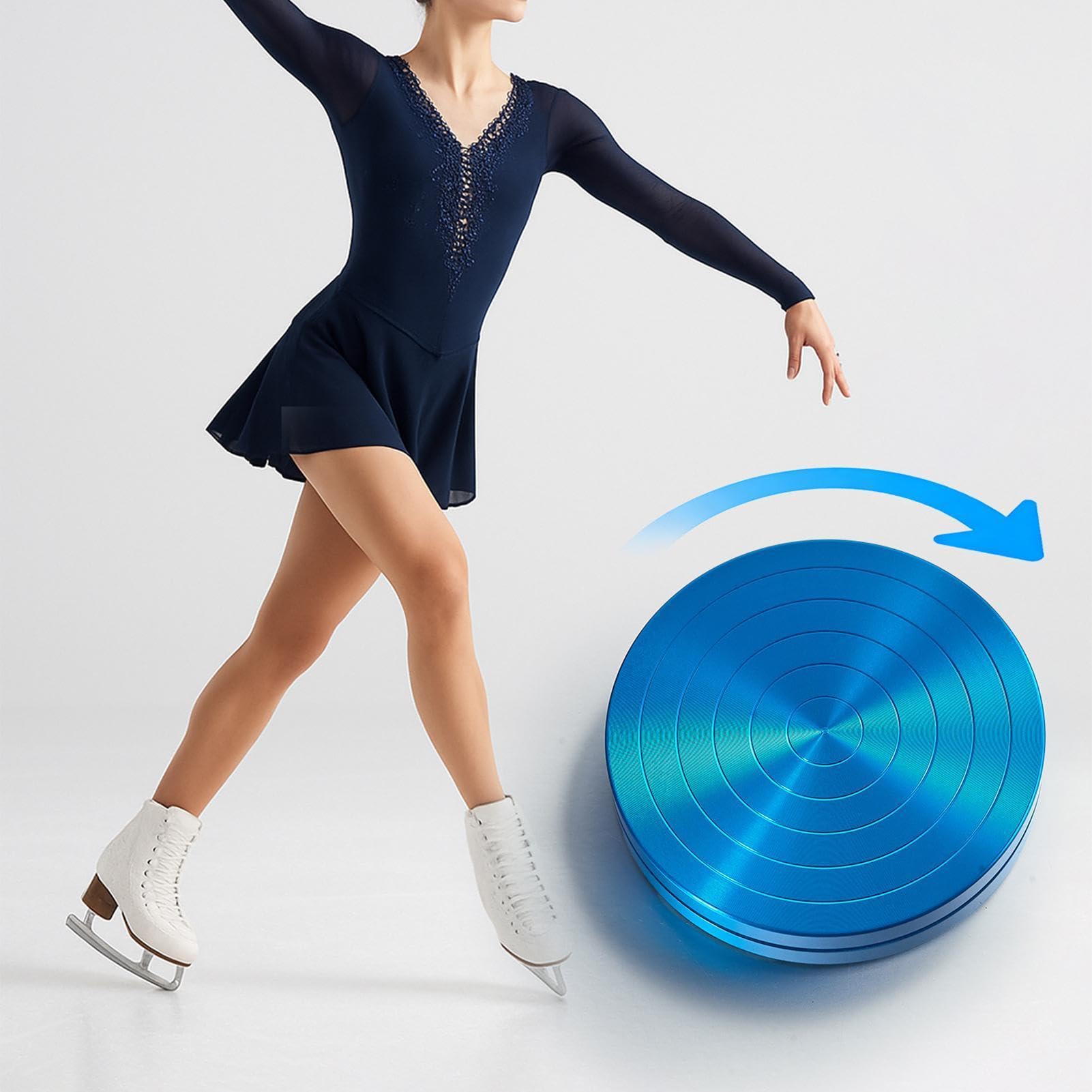 Aluminiowa deska do obracania, antypoślizgowy spinner taneczny, trwałe narzędzie treningowe do łyżwiarstwa figurowego, ergonomiczna praktyka, lekki styl wydajności, pomoc spinningowa dla tancerzy