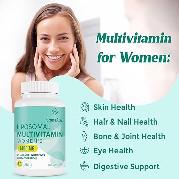 Liposomal Multivitamin for Women 50+ with Iron, 60 Capsules