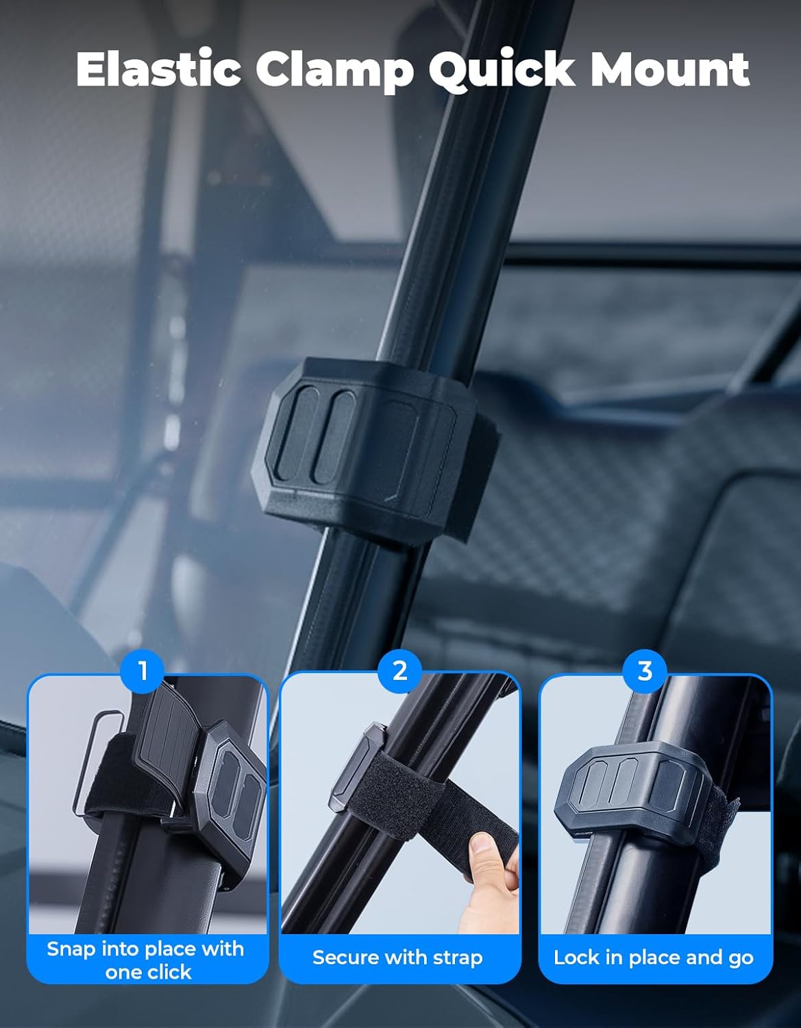 KEMIMOTO Front Windshield Compatible with Ranger Midsize 570 500 SP/Crew 2016-2025, Scratch Resistant PC UTV Windshield Compatible with 2015-2021 Ranger ETX EV Accessories Parts (Not Fit FullSize)