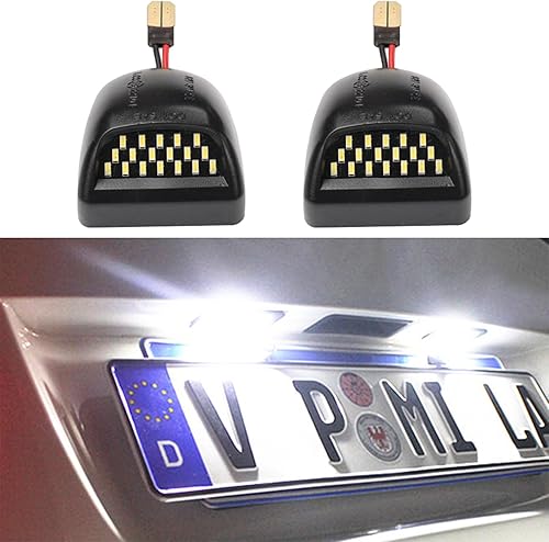 Conjunto de lámpara de placa de matrícula LED completa, 2 piezas, ensamblajes de luz de matrícula automotriz compatibles con Chevy Avalanche