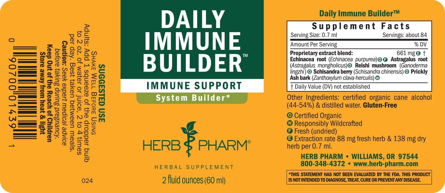 Herb Pharm Daily Immune Builder Herbal Immune System Defense - 2 Ounce - Image 10