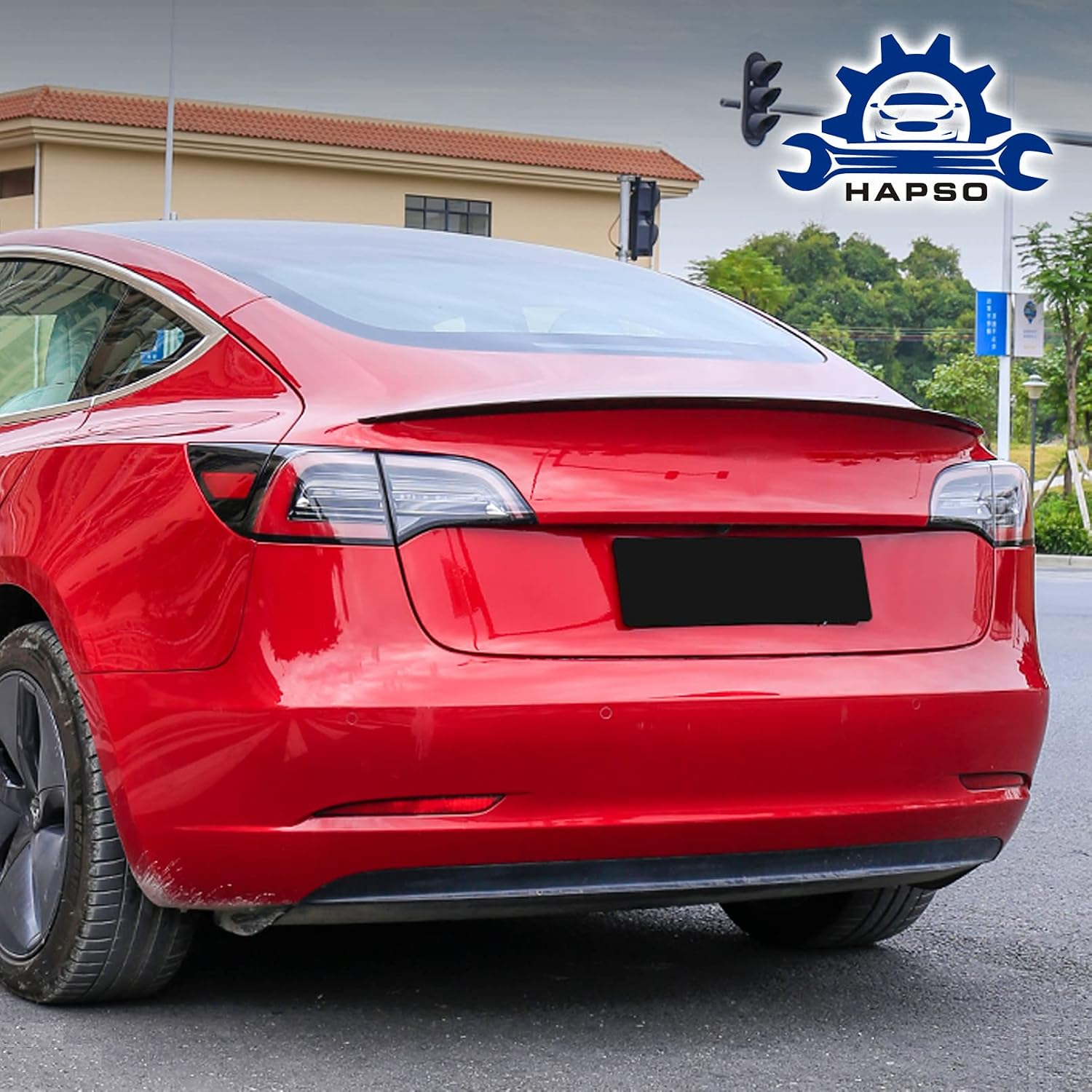 Rear Spoiler Rear Trunk Lid Spoiler Wing Fit for Tesla Model 3 2017-2022 General Model Glossy White Tail Wing Model 3 Factory Exterior Accessories (Glossy White)