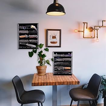 CosyCaya 4 Sets Messerständer Acryl - Transparente Messerhalter Für Sammlung