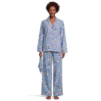 P.J. Salvage Flannel PJ Set with Headband Women