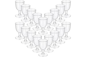 48 Disposable Plastic Wine Glasses for Sophisticated Toasting