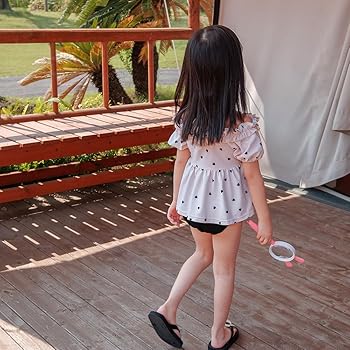 キッズ水着　　TOIRO. LITTLE EMMA キッズ 水着 女の子 90cm 100cm 110cm 120cm 130cm 140cm オレンジ