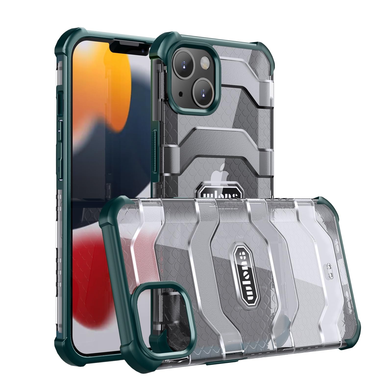 Coque iPhone 13 antichoc intégrale PC vert - 8