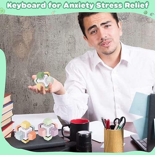 Miniatura 4 de Juguete sensorial con teclado para adultos con clicker, para aliviar el estrés