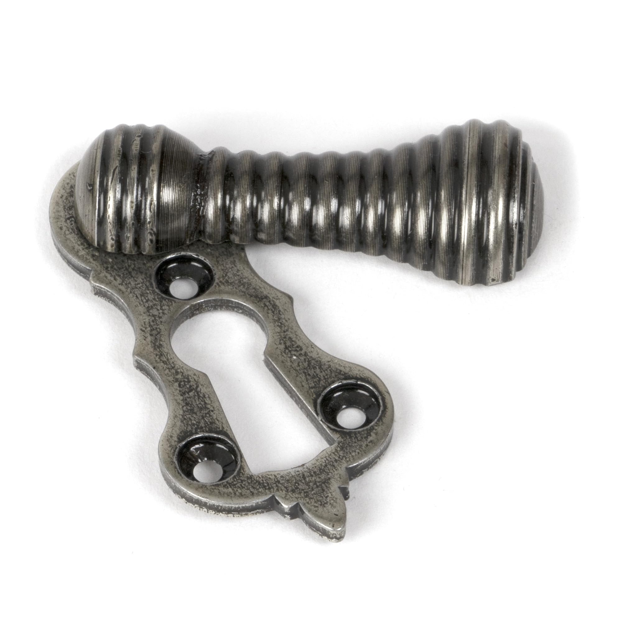 Beehive Keyhole Escutcheon - Pewter
