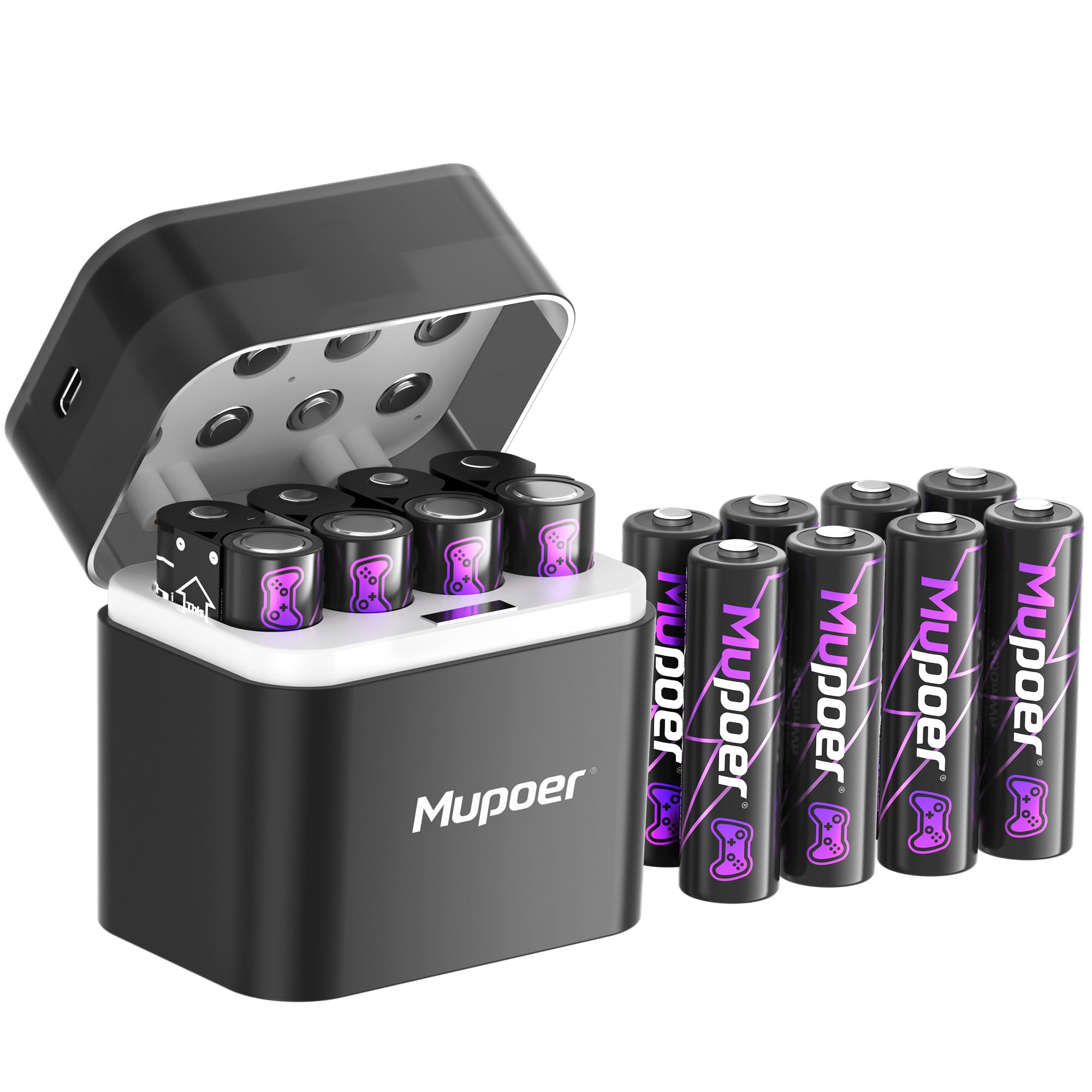 Rechargeable AA Batteries Lithium 16x3000mWh,Xbox Controller Battery Pack 8x6000mWh,1.5V Rechargeable Double A Battery,Long Lasting Lithium Battery with Box for Xbox Series X/S,One X/S,Elite,Blink