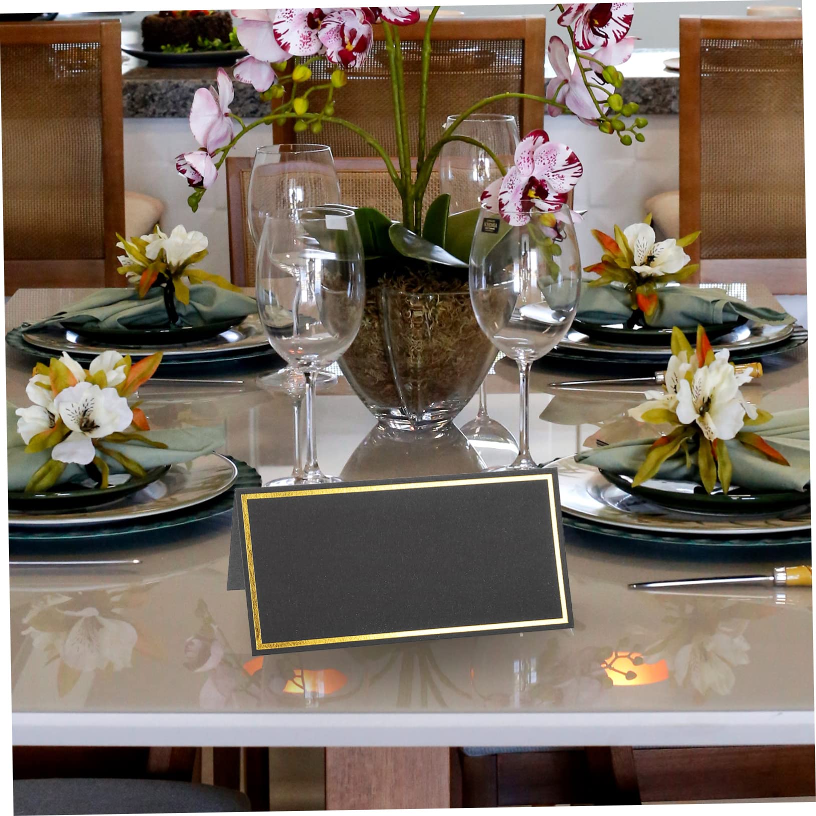 Operitacx 150stücke Hochwertige Platzkarten Mit Goldprägung Für Hochzeit Und Festlichkeiten Elegante Tischkarten Beschriften Für Gäste Für Und Veranstaltungen