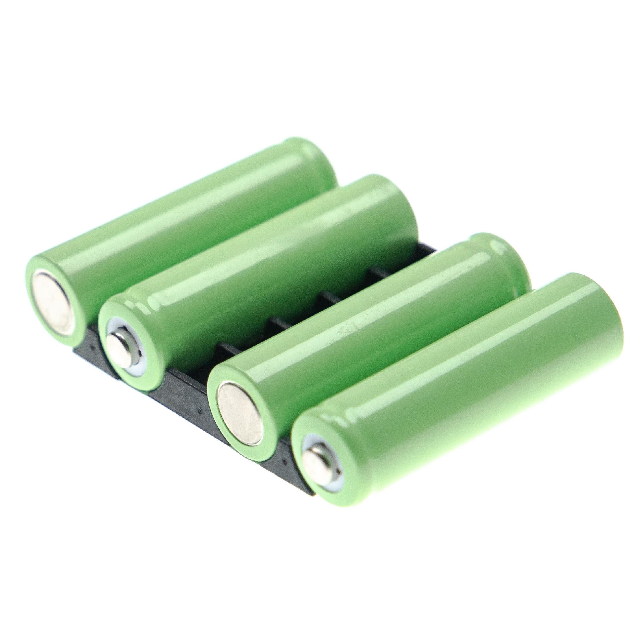 vhbw Batterie Remplacement pour Peli 3765-301-000 pour Lampe de Poche ou frontrale (1500mAh, 4,8V, NiMH)