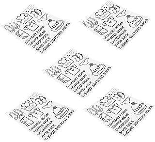 Tofficu 5 Folhas De Adesivos De Logotipo Folhas De Adesivos Para Crianças Adesivos De Parede Para Crianças Etiquetas Para Roupas Etiquetas Removíveis Cômoda Decoração Guarda-Roupa