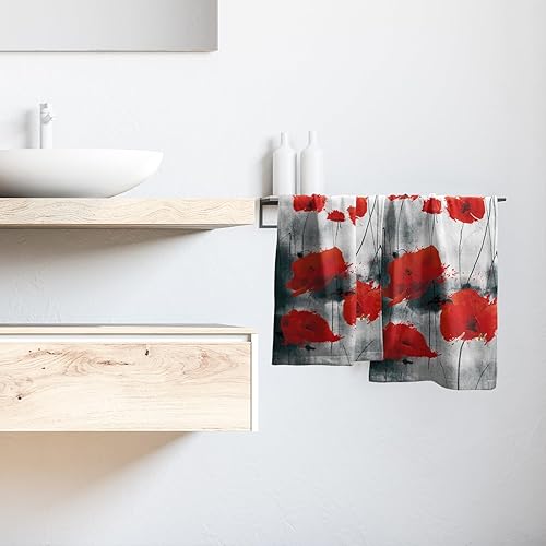 Vista 20 de Giwawa Toallas de mano de limón fresco de verano con estampado de frutas tropicales para baño, toalla de mano suave y absorbente, toalla de baño