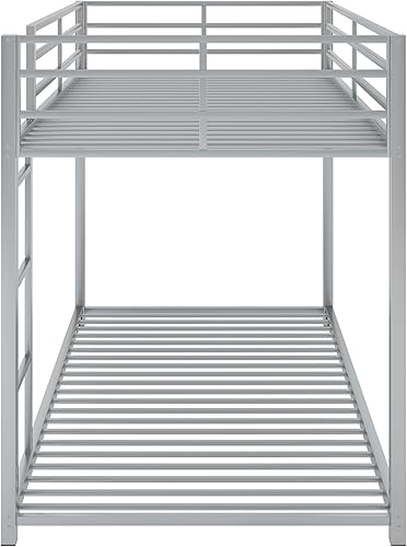 Miniatura 55 de Merax Litera de metal individual sobre individual, litera baja con escalera, color negro Negro -,plateado,Blanco,https://www.amazon.com/dp/undefined