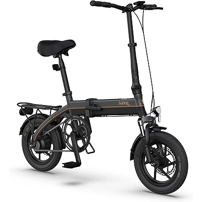 AiDDE 電動アシスト自転車 A1TS 折りたたみ式 14インチ 公道可 5段アシストモード付き 最大走行距離80㎞ サスペンション搭載 型式取得