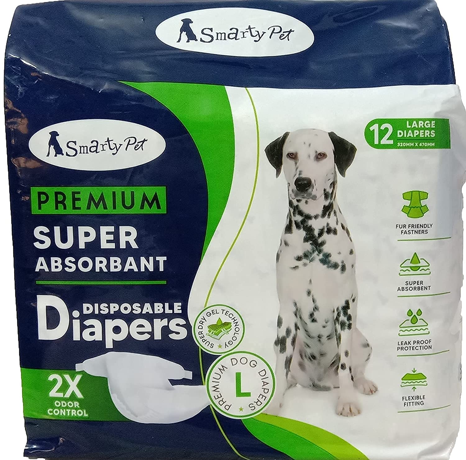 Picckola International Smarty Pet Disposable Pet Diapers for Maxi & Large Breed Dogs (Size - Small, 320mm x 470mm, Pack of 12 Pcs) (B09DTCYY4C) Amazon Price History, Amazon Price Tracker