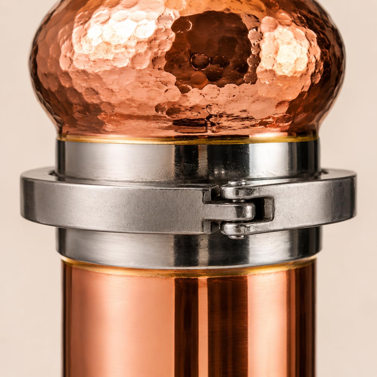 Kit de alambique de cobre de 2 litros con termómetro, destilador casero para whisky, Moonshine y aceites esenciales