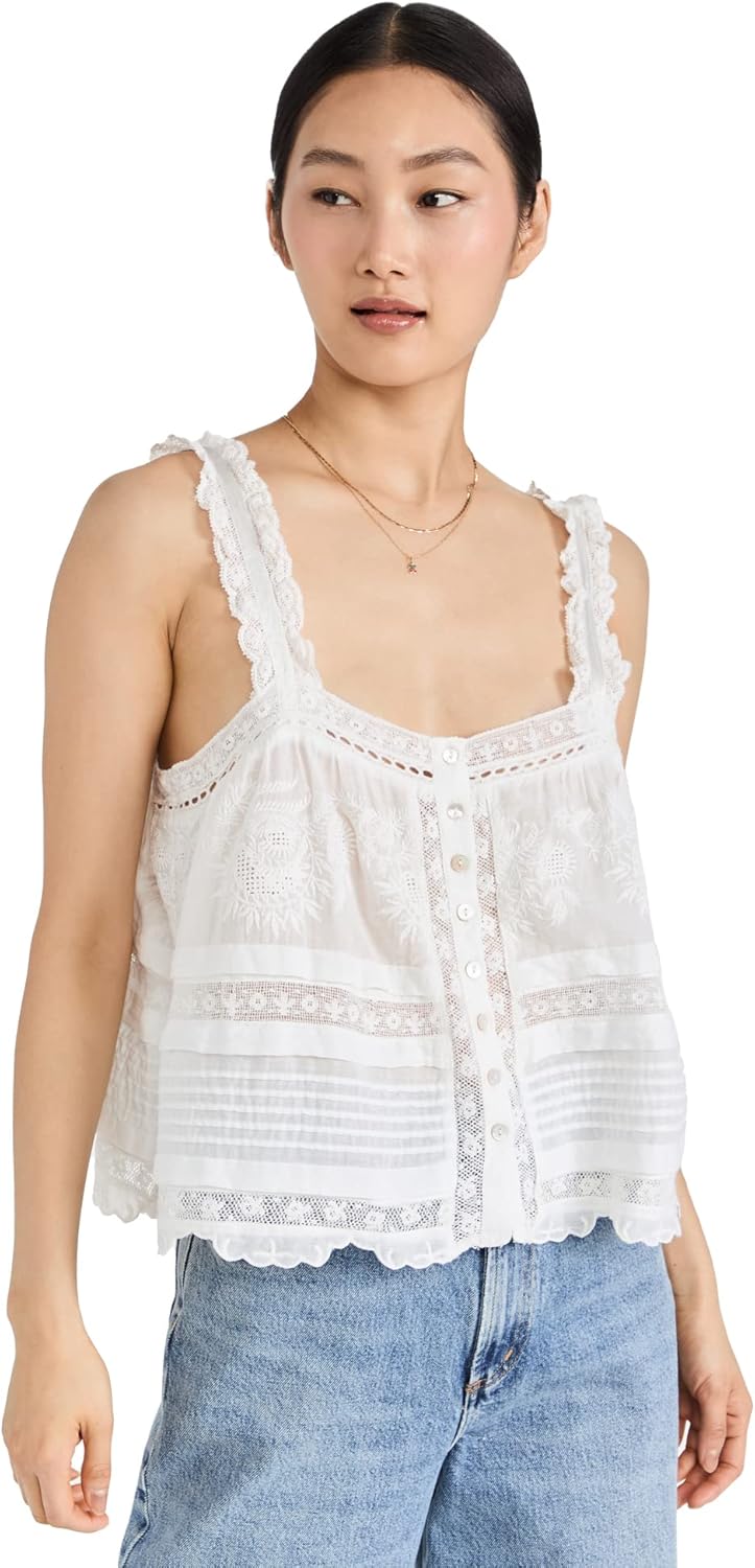 LOVESHACKFANCY Women's Sully Top