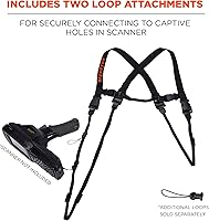 Vista 3 de Ergodyne Squids 3132 - Arnés para escáner de código de barras, grande, color negro