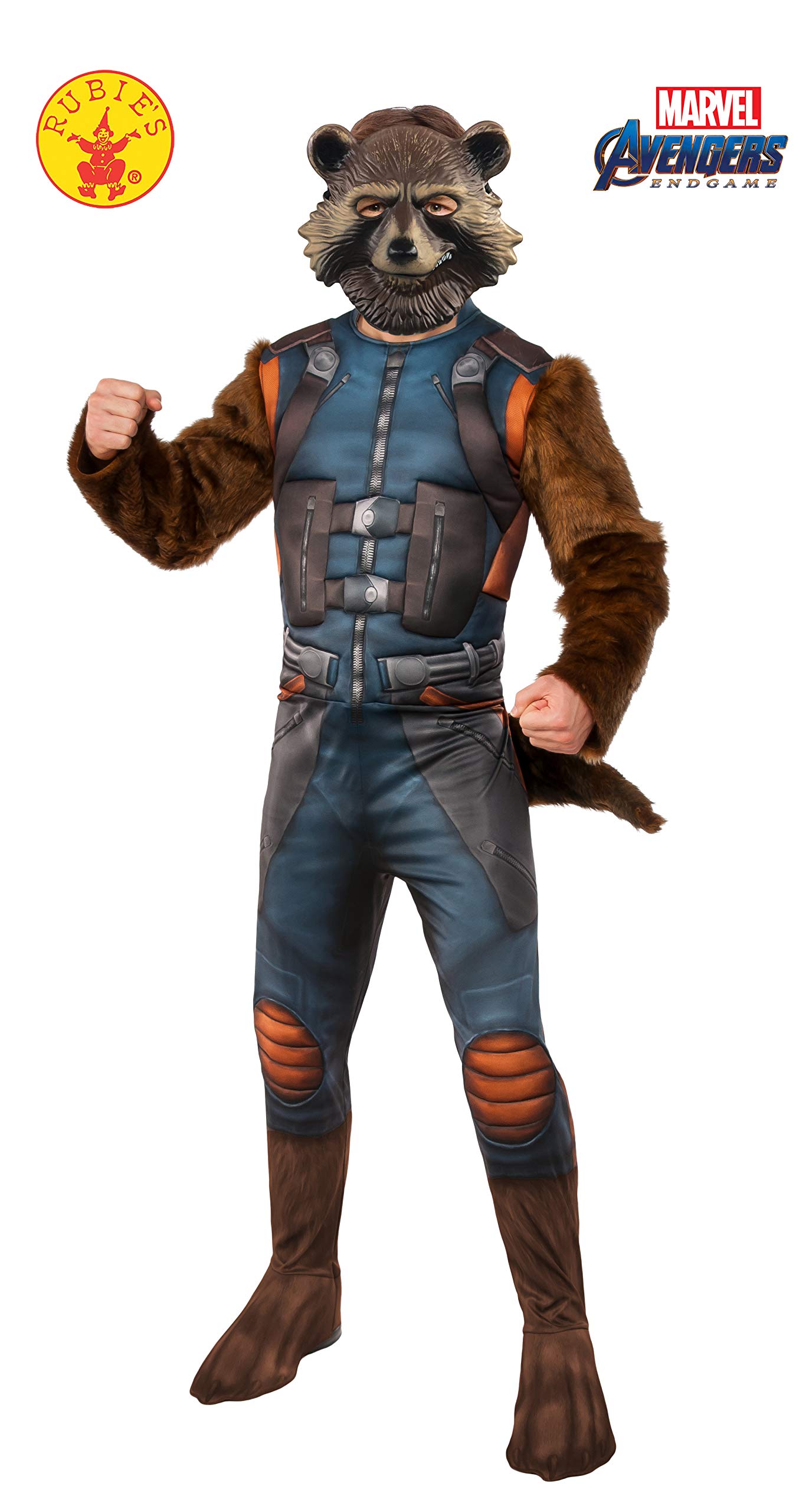 RubiesMen's Marvel: Avengers 4 Deluxe Rocket Raccoon Costume & Mask Adult Costume