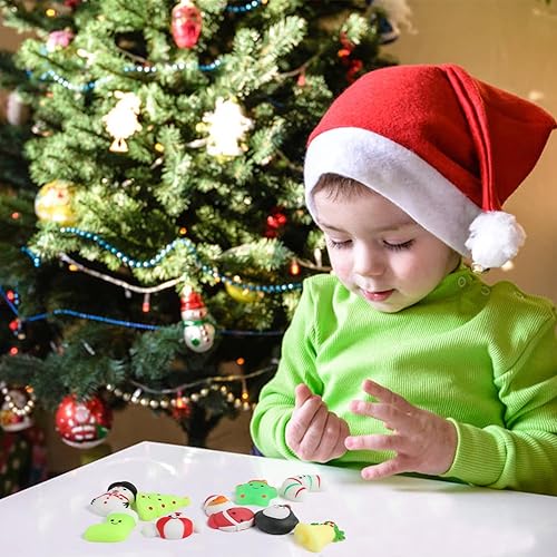 Miniatura 6 de LOKIPA 36 juguetes esponjosos Mochi de Navidad, juguetes esponjosos de Navidad para niños, relleno de bolsas de regalo, regalos