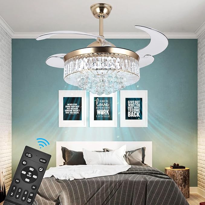 Ventilador de Techo 42 pulgadas con Luz y Control Remoto, 11 miniatura 7