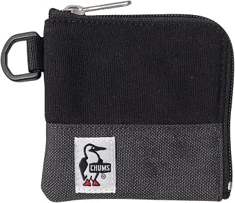 Chums CH60-3613 Square Coin Case Sweat Nylon Mens, black/charcoal, One Size