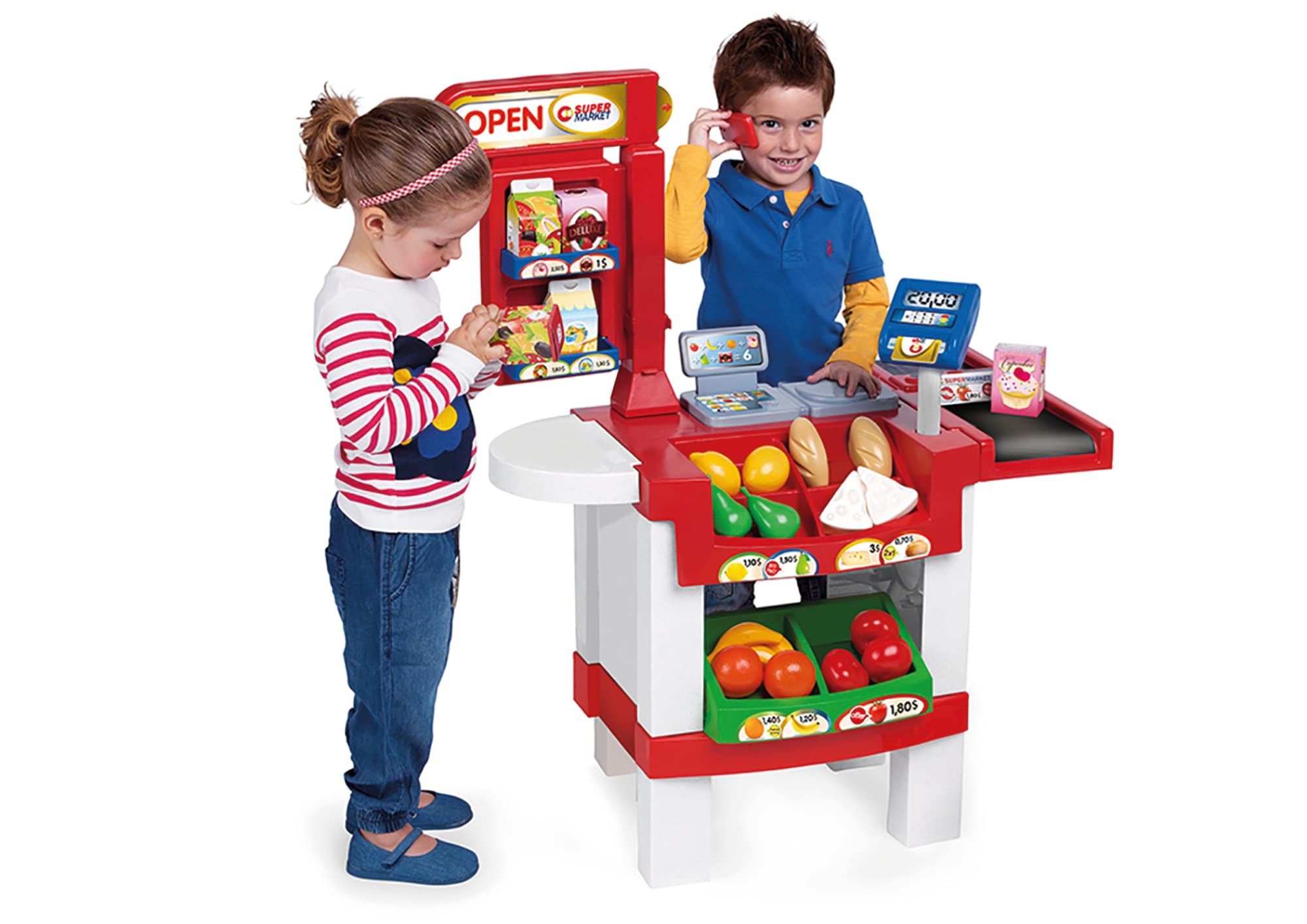 Chicos - Supermercado Express con 25 Accesorios | Tienda de Juguete con Sonidos y 25 Accesorios incluidos | para niños y niñas de a Partir de 3 años | Medidas: 79 x 40 x 61,5 cm (84109)