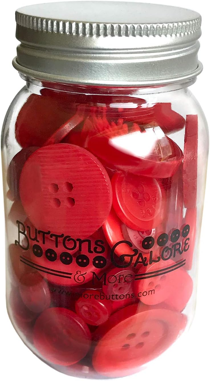 Buttons Galore Big Apple Buttons Mason Jar