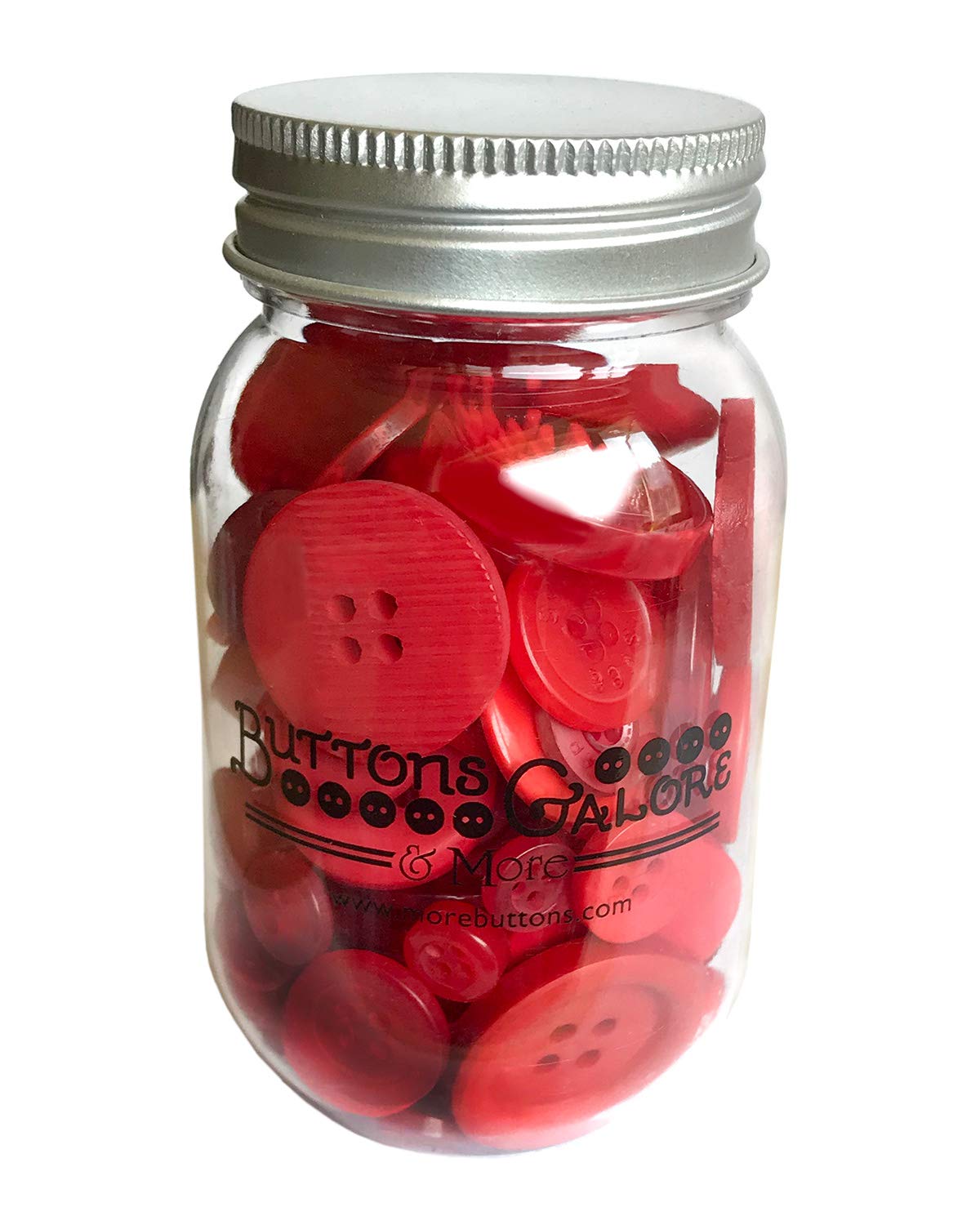 Buttons Galore MJ100 Big Apple Buttons Mason Jar
