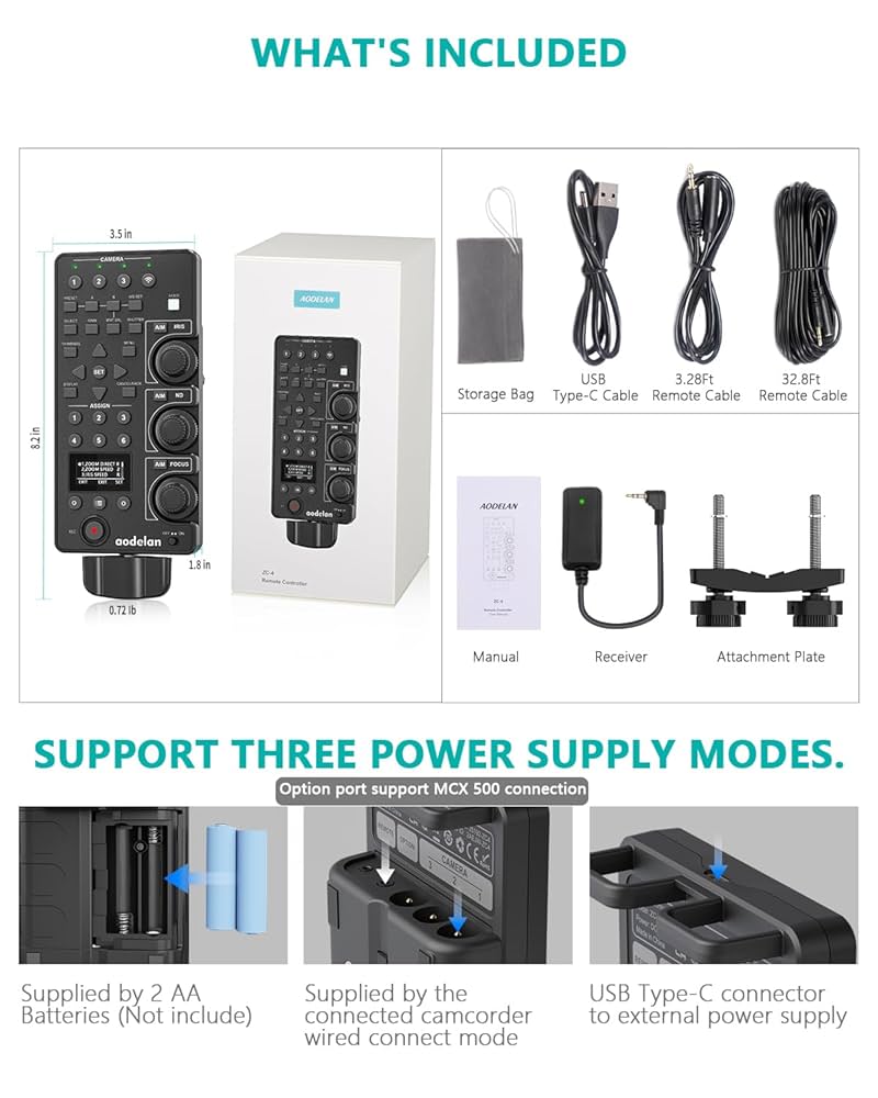 Amazon.com: Wireless Camcorder lanc Zoom Controller for Sony