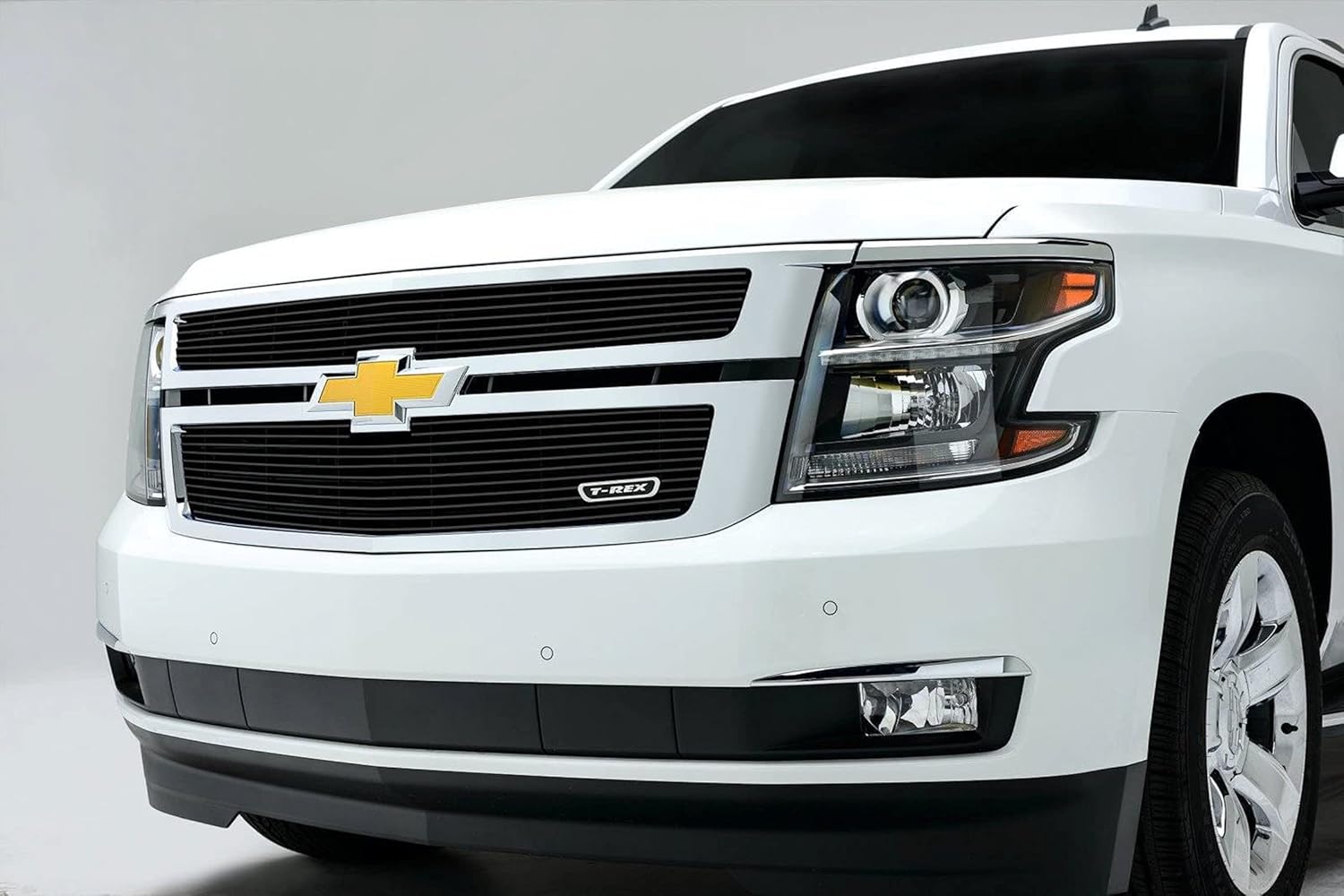 T-Rex Grilles 2015-2020 Suburban, Tahoe LT, LTZ Billet Grille, Black, 2 Pc, Overlay - PN #21055B