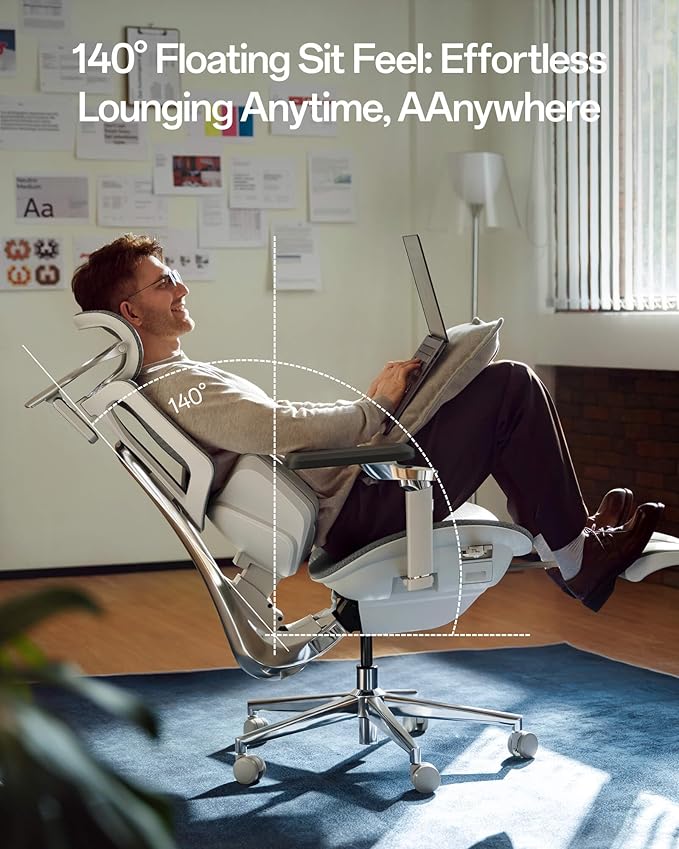 Silla de Oficina Ergonómica con Soporte Lumbar, Respaldo Rec miniatura 7