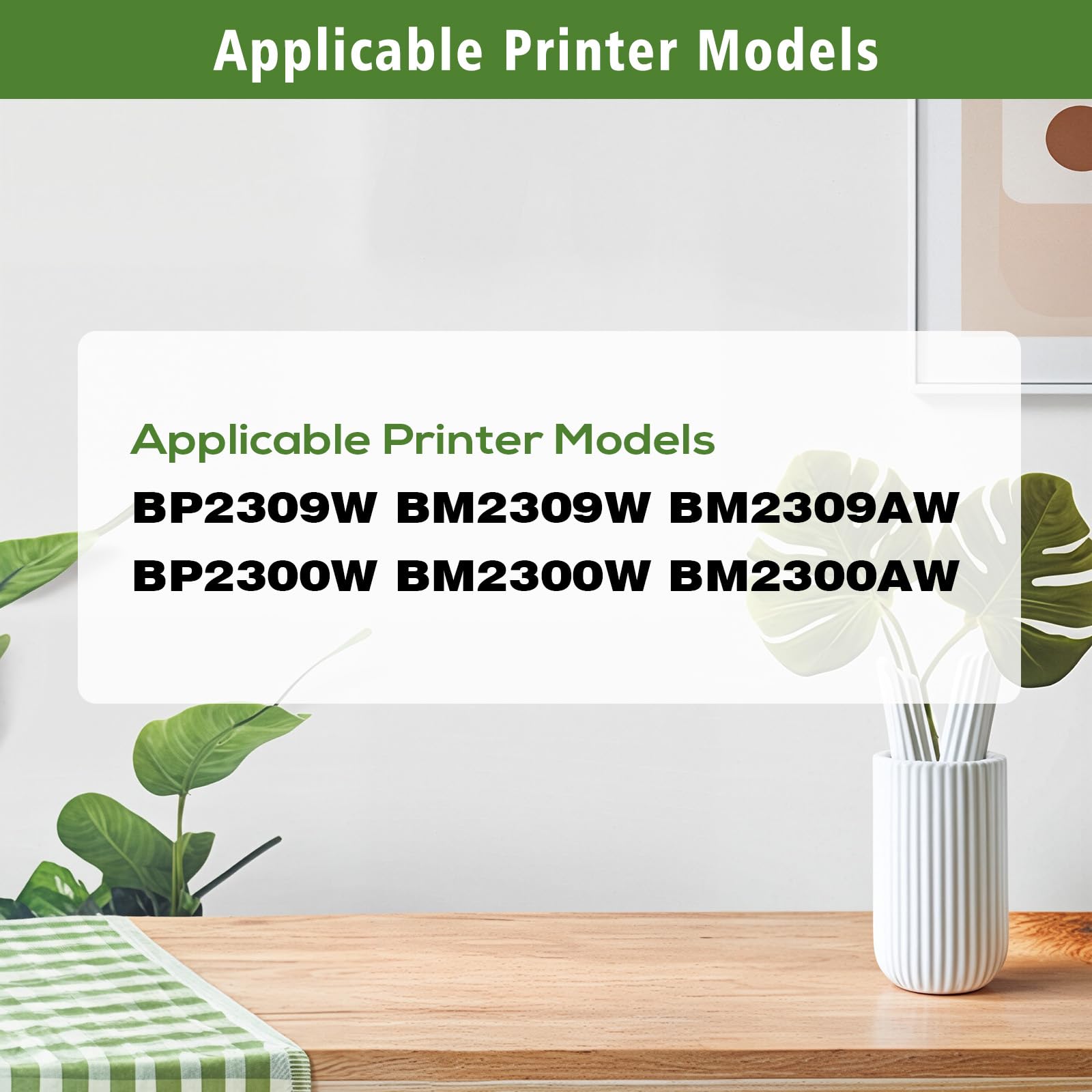 GREENPRINT TL-A2310H TLA2310H TL-A2319H TLA2319H Cartuccia toner compatibile ad alta capacità 2 nera 1600 pagine per BP2309W BM2309W BM2309AW BP2300W BM2300W BM2300AW Stampante