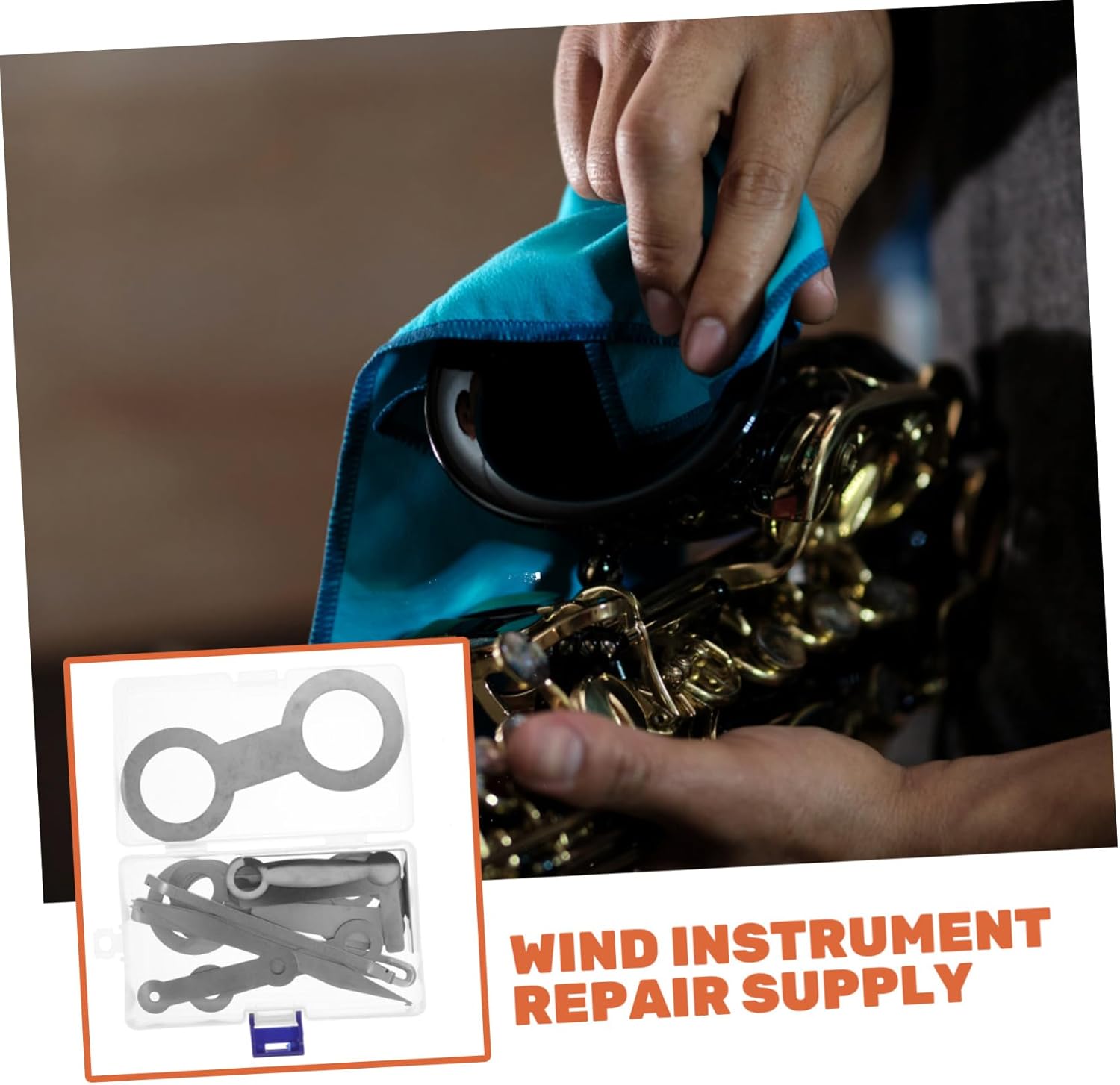 1set Saxophone Repair Kit Instrument Maintenance Accessories for Saxophones and Clarinets Portable and Tool for Easy Wind Instrument Repairs Anytime
