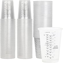 Epoxy Resin Measuring Cups, Paint Mixing Cups Reusable for Mixing Liquids, Resins, Pigments, with Scale, 240 ml, 50 Pack