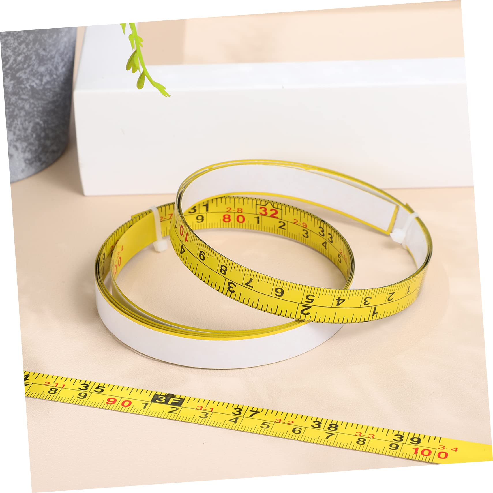 4 Ensembles Mesurer Auto Adhésif Avec Échelles Impériales Métriques Pour Établis Tapes De Mesure Avec Adhésif Pour Mesures Précises 3 Pièces * 4