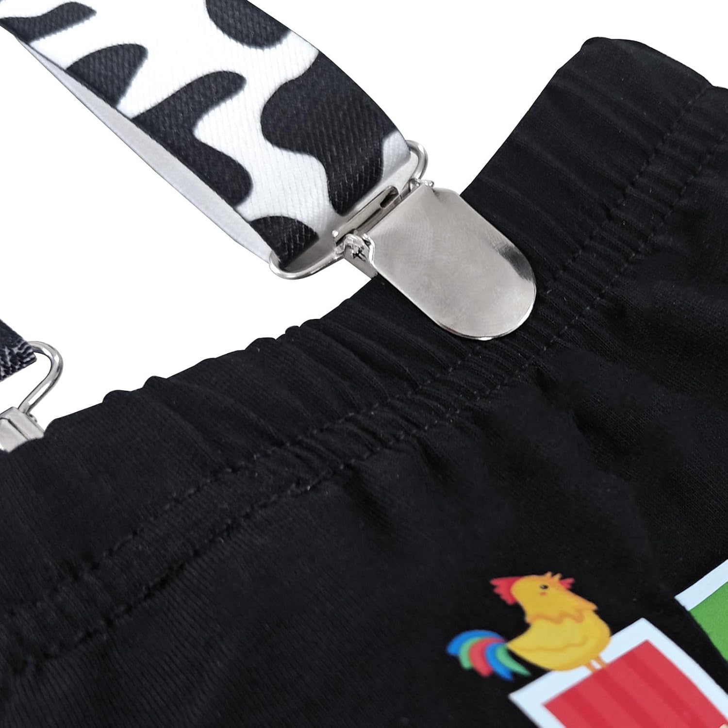 Baby Boys Girls 1st Birthday Farm Bodysuit Birthday Bowtie Romper Outfit Short Sleeve Suspenders Shorts Set - Image 7