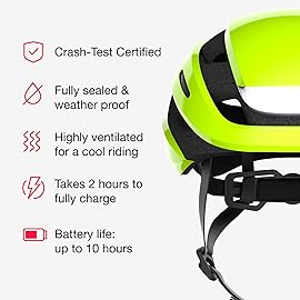 Lumos Ultra Smart Bike Helmet | Customizable Front and Back LED Lights with Turn Signals | Road Bicycle Helmets for Adults: Men, Women (Without MIPS)