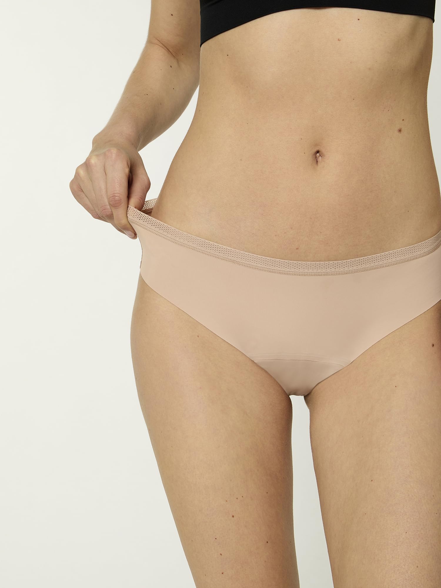 Nur Die Invisible Slip Extrastark Perioden-Unterwäsche Nahtlos Unsichtbar Seamless Bio-Baumwolle Alles Geregelt Intimo Donna