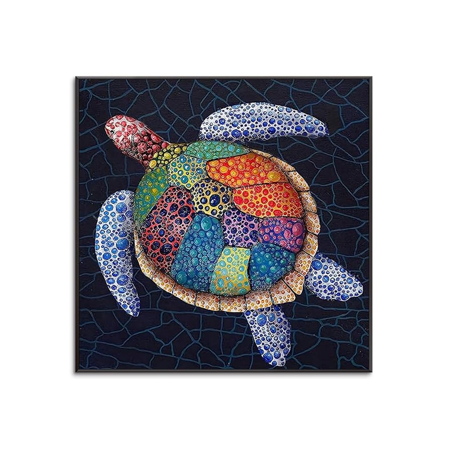 アートパネル　タートル　亀　マナティ　ジュゴン　アザラシ　滝　海　魚　熱帯雨林 Amazon.co.jp: 海亀 アートパネル 熱帯魚 壁画 部屋の装飾壁掛け
