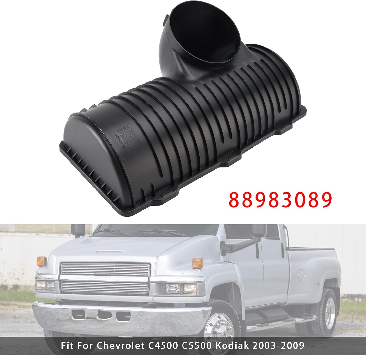 Areyourshop Upper Air Cleaner Box Housing 88983089 For Chevrolet C4500 C5500 Kodiak 2003-2009, For GMC C4500 C5500 Topkick 2003-2009